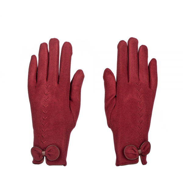 Дамски ръкавици Fifa червен цвят, 3 - Kalapod.bg